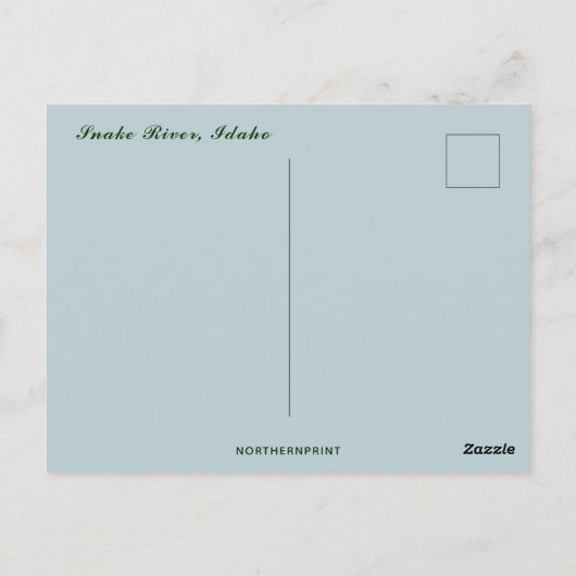 Snake River Idaho Briefkaart (Achterkant)