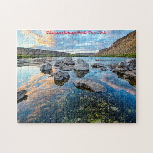 Snake River Idaho. Kerstgroeten Legpuzzel (Horizontaal)