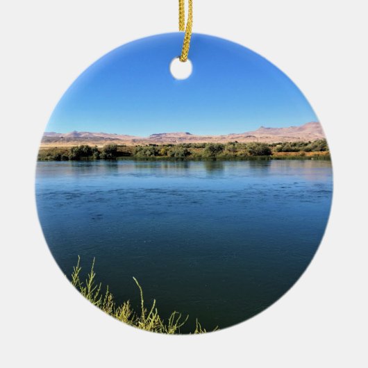 Snake River, Melba, ID Keramisch Ornament (Voorkant)