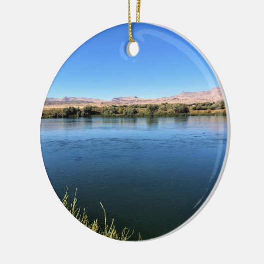 Snake River, Melba, ID Keramisch Ornament (Links)