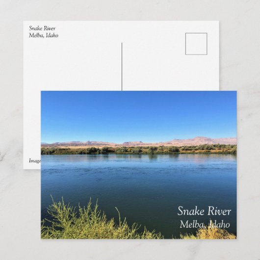 Snake River, Melba, Idaho Briefkaart (Voorkant / Achterkant)