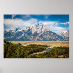 Snake River Overlook Grand Teton National Park Poster