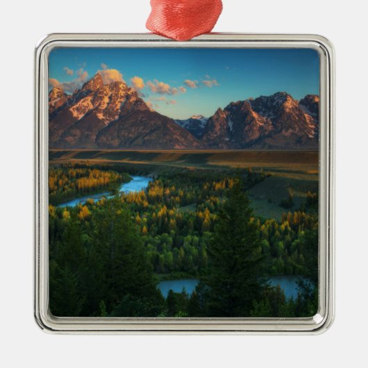 Snake River Overlook Metalen Ornament (Voorkant)