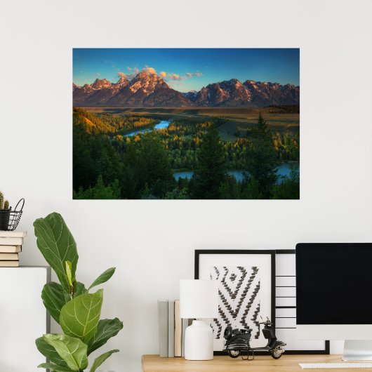 Snake River Overlook Poster (Thuiskantoor)