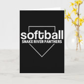 Snake River Panthers Softll Thuishomeplate Kaart (Gele Bloem)