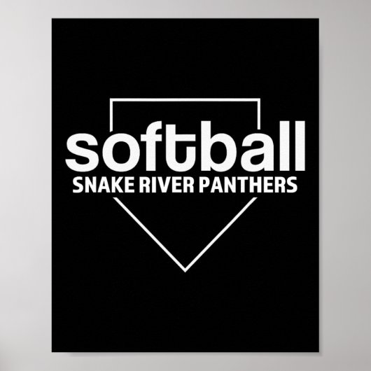 Snake River Panthers Softll Thuisplaat  Poster (Voorkant)