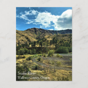 Snake River, Wallowa County, OF Briefkaart