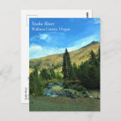 Snake River, Wallowa County, OF Briefkaart (Voorkant / Achterkant)