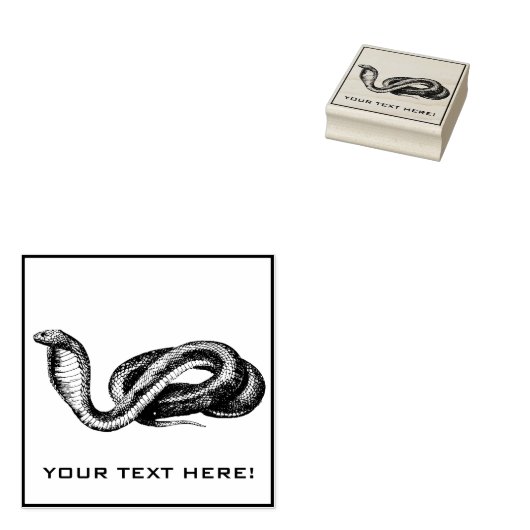 Snake Rubberstempel (Gestempeld)