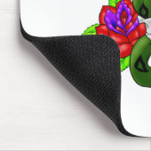 Snake, schedel en schedel muismat (Hoek)