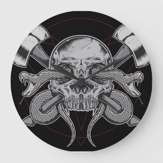 Snake, schedelklok met AXES Grote Klok