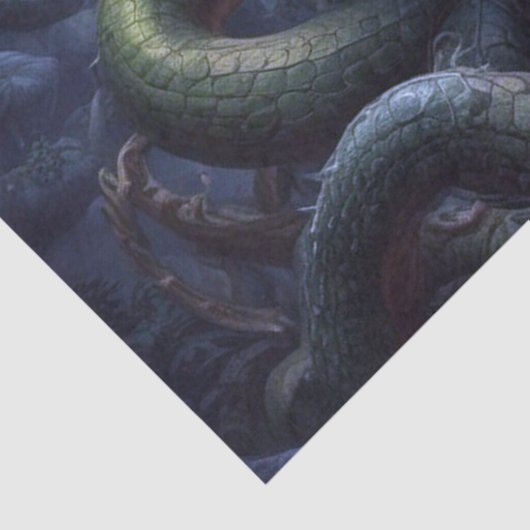 Snake Serpent Dragon Monster Fantasy Decoupage Tissuepapier (Detail)