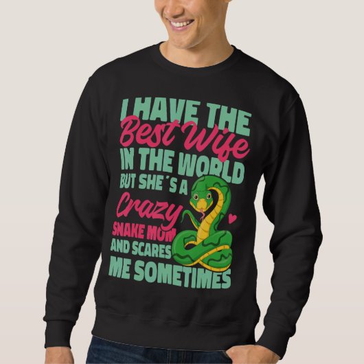 Snake Serpent echtgenote ik heb het beste echtgeno Trui (Voorkant)