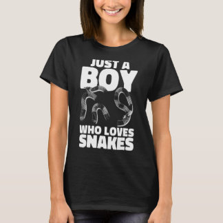 Snake Serpent, een jongen die van slangen houdt T-shirt