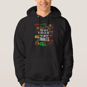 Snake Serpent Je kunt nooit te veel slangen hebben Hoodie