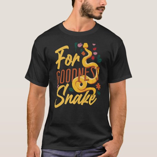 Snake Serpent Pun For Goodness Snake T-shirt (Voorkant)