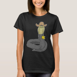Snake Sheriff Cowboy pet T-shirt