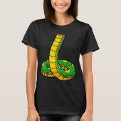 Snake Shirt Adult Men Women Kids Green Body Snake  (Voorkant)