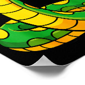 Snake Shirt Adult Men Women Kids Green Body Snake Poster (Hoek)