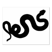 Snake Silhouette Rubber Art Stamp Rubberstempel (Afrduk)