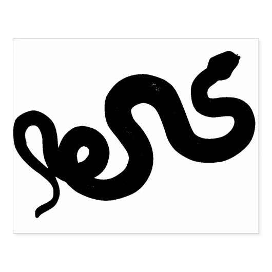 Snake Silhouette Rubber Art Stamp Rubberstempel (Afrduk)