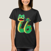 Snake Singer Microfoon Muziek T-shirt (Voorkant)