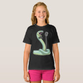 Snake Singer Microfoon Muziek T-shirt (Voorkant volledig)