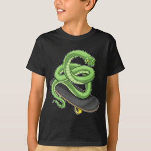 Snake Skater Skateboard Sport T-shirt