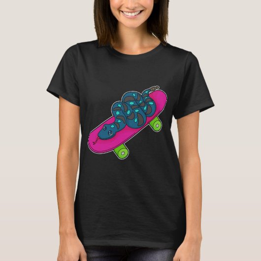 Snake Skater Skateboard T-shirt (Voorkant)