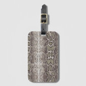 Snake Skin Animal Print Bagagelabel (Voorkant (verticaal))