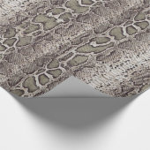 Snake Skin Animal Print Cadeaupapier (Hoek)