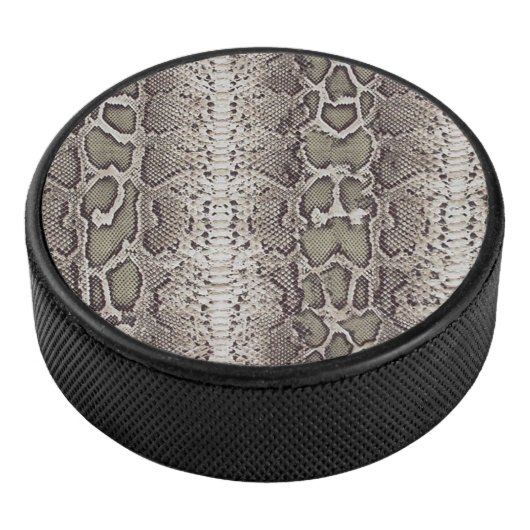 Snake Skin Animal Print Hockey Puck (3/4)