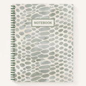 snake skin animal print notitieboek (Voorkant)