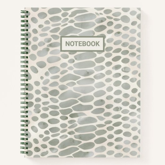 snake skin animal print notitieboek (Voorkant)