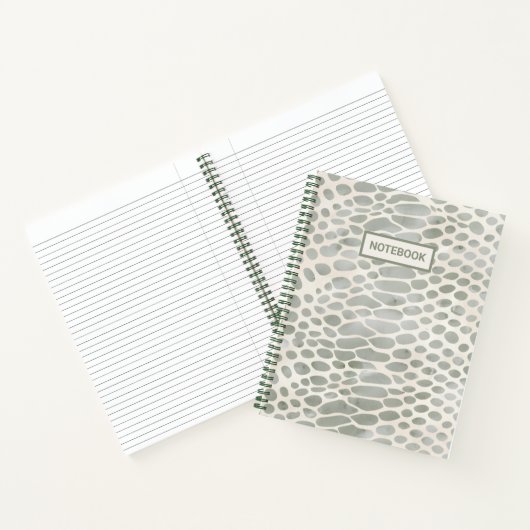snake skin animal print notitieboek (Binnen)