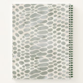 snake skin animal print notitieboek (Achterkant)
