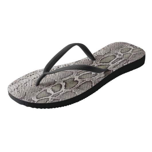 Snake Skin Animal Print Teenslippers (Schuin)