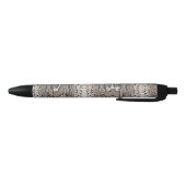 Snake Skin Animal Print Zwarte Inkt Pen (Bodem)