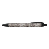 Snake Skin Animal Print Zwarte Inkt Pen (Bovenkant)