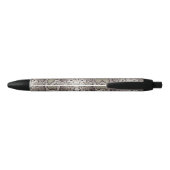 Snake Skin Animal Print Zwarte Inkt Pen (Achterkant)