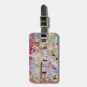 Snake Skin Bagagelabel Bold Vibrant Kleurrijk (Voorkant verticaal)