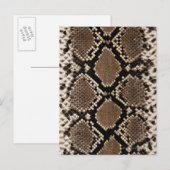 Snake Skin Briefkaart (Voorkant / Achterkant)