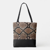 Snake Skin Collectie Canvas tas (Achterkant)