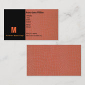 Snake Skin Coral met Initiaal Visitekaartje (Voorkant / Achterkant)