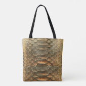 Snake Skin design Canvas tas (Achterkant)