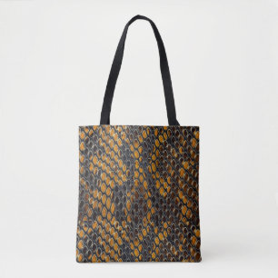 Snake Skin design Canvas tas