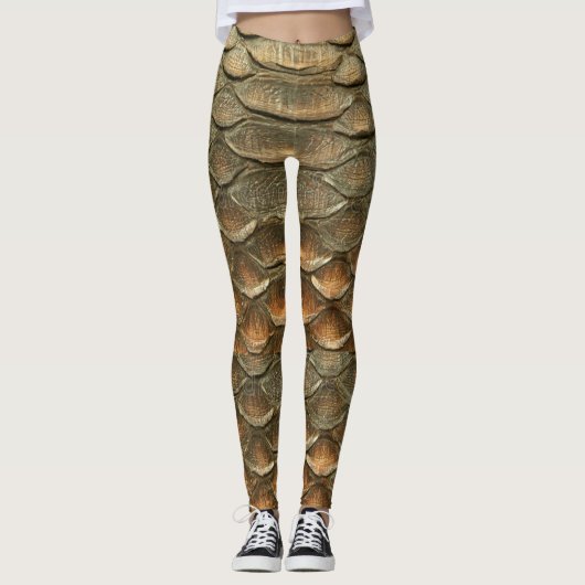 Snake Skin design Leggings (Voorkant)