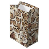 Snake Skin Design Medium Cadeauzakje (Voorkant Gekanteld)