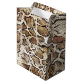 Snake Skin Design Medium Cadeauzakje (Achterkant Gekanteld)