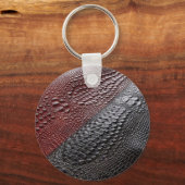 Snake Skin die het bekijken keyring om aan te pass Sleutelhanger (Voorkant)